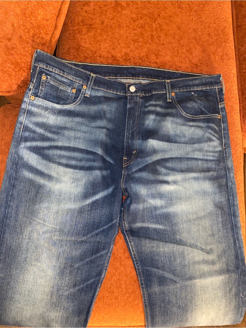 Slim Straight Men's Jeans in Blue Wash